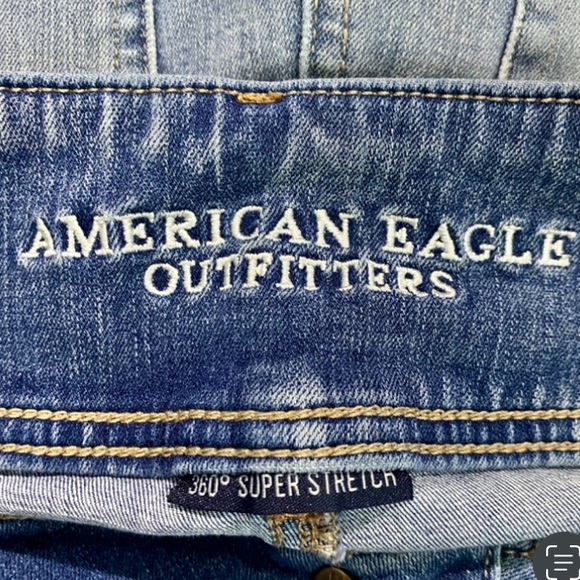 American Eagle Distressed Super High Rise Jegging - Frayed Hem - Ripped - size 2 - Picture 8 of 8